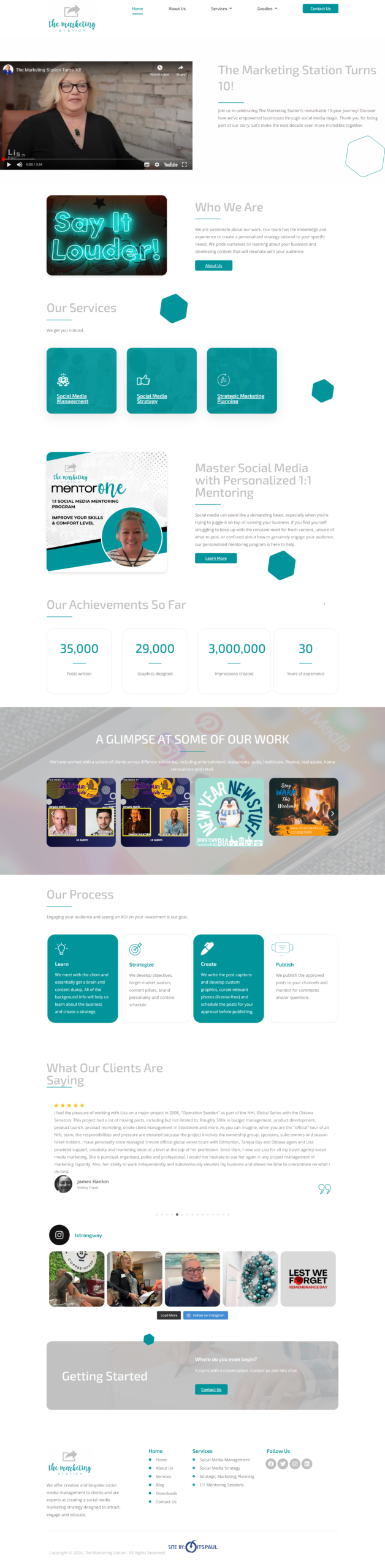 The Marketing Station responsive lead-generation website